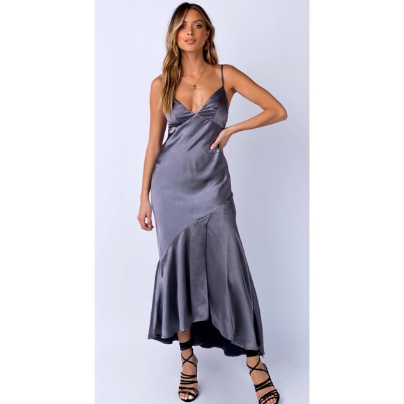 Princess Polly Dresses & Skirts - NWT Princess Polly Swanley Steel Maxi Dress